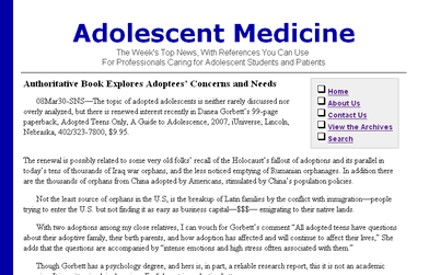 Adolescent Medicine