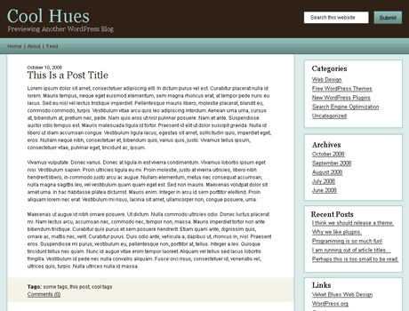 Cool Hues Theme