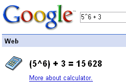 Google calculator