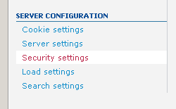 phpBB Security Settings